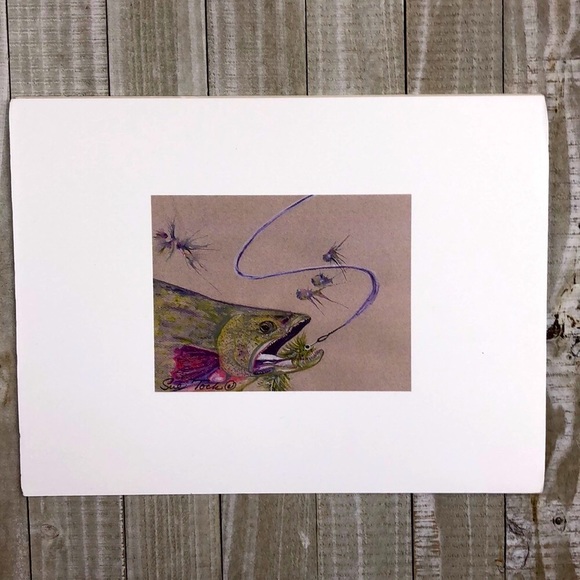 Art Print 8.5x11 pastel watercolor.fish - Picture 5 of 8